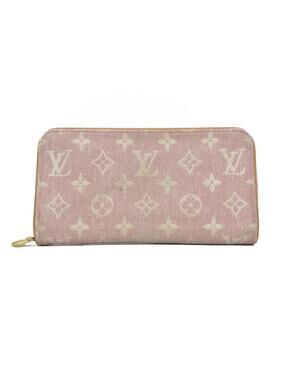 $1060 Louis Vuitton Denim Monogram Jacquard Zippy Wallet